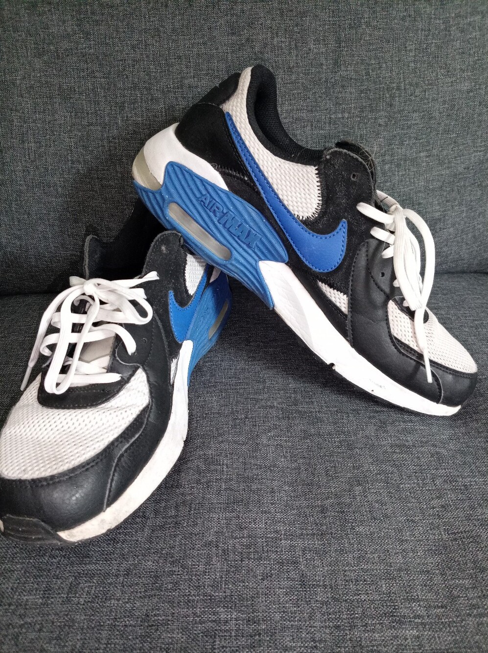 🔥 Nike Air Max Excee 'Black Game Royal' Sneakers Men's 9.5 | FQ8738-010| Used🙀